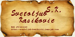 Svetoljub Kašiković vizit kartica